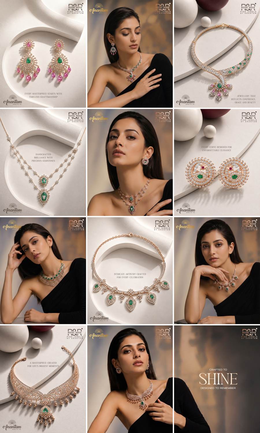 Royal Rose by Anantam social media grid by TBW